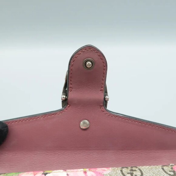 100% Authentic GUCCI Dionysus Long Chain Wallet Brown Canvas Shoulder Bag - Picture 10 of 12